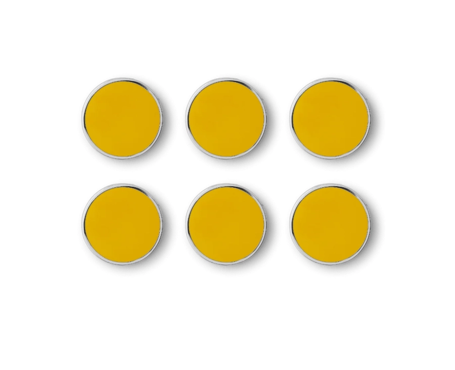 MUSTARD zestaw 6 magnesów THE BUTTONS mustard.webp