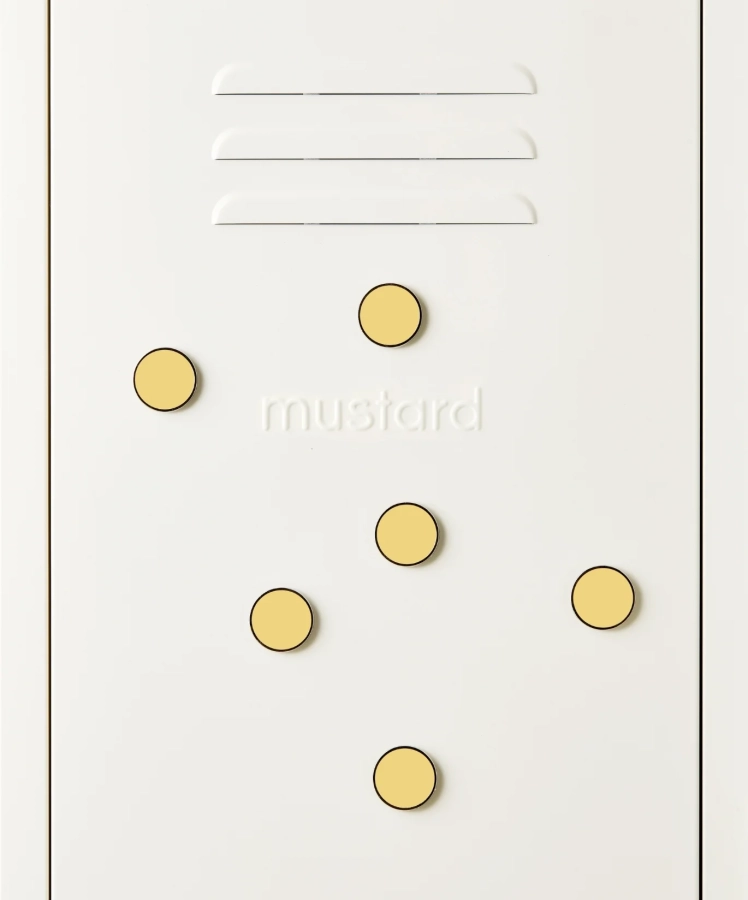 MUSTARD zestaw 6 magnesów THE BUTTONS butter.webp
