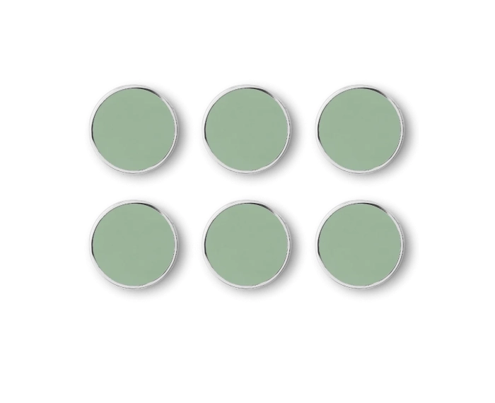 MUSTARD zestaw 6 magnesów THE BUTTONS sage.webp