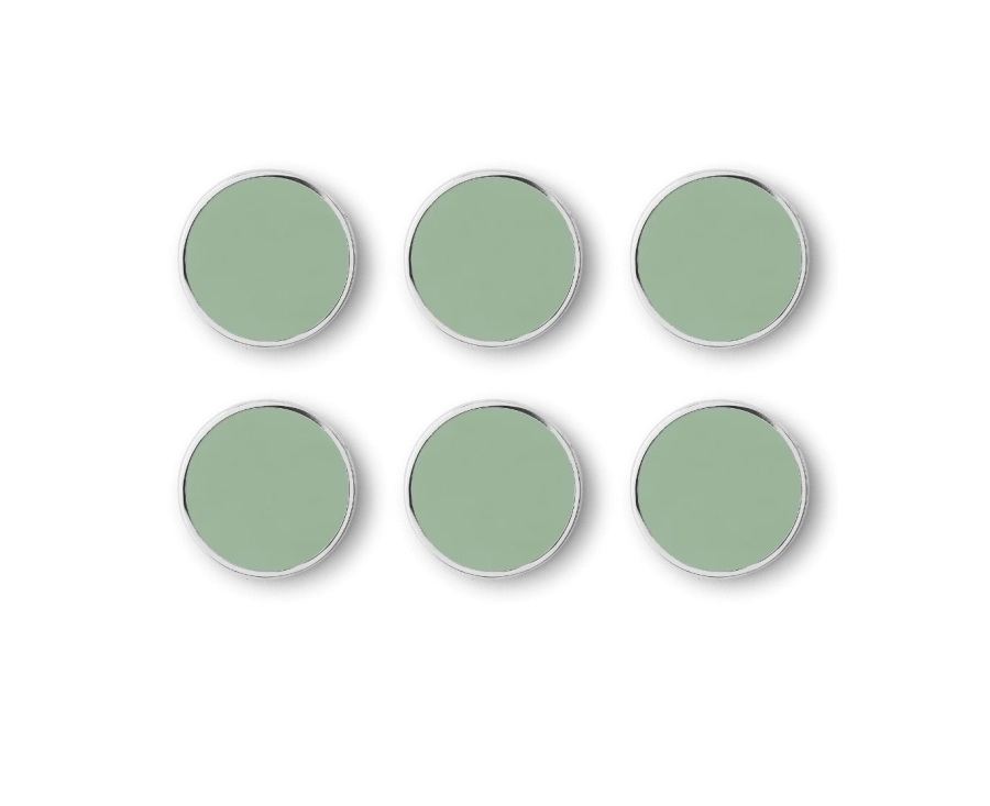 MUSTARD zestaw 6 magnesów THE BUTTONS sage.webp