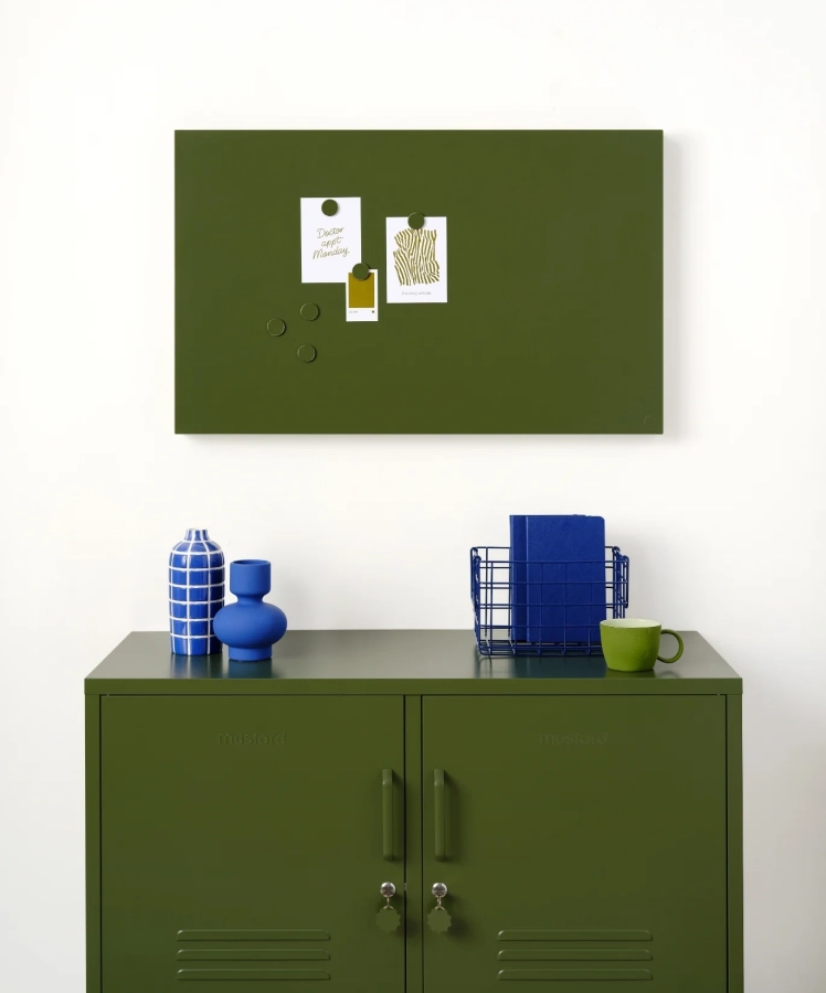 MUSTARD zestaw 6 magnesów THE BUTTONS olive.webp