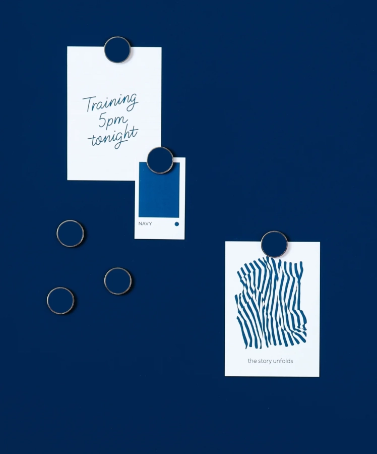 MUSTARD zestaw 6 magnesów THE BUTTONS navy.webp