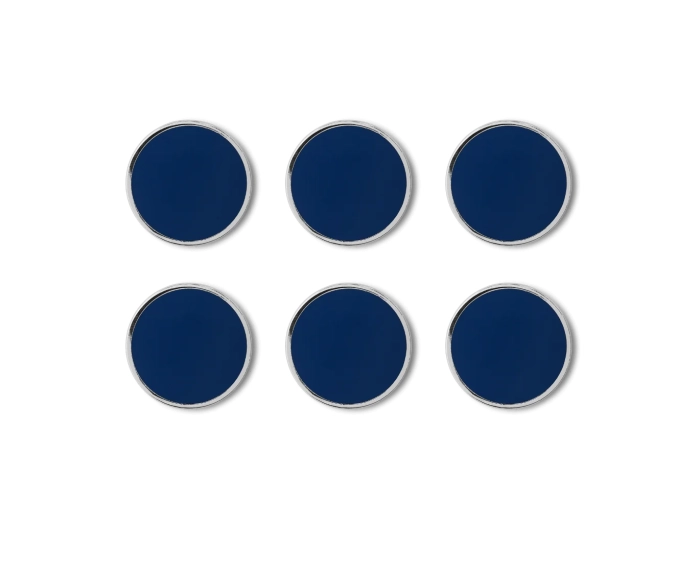 MUSTARD zestaw 6 magnesów THE BUTTONS navy.webp