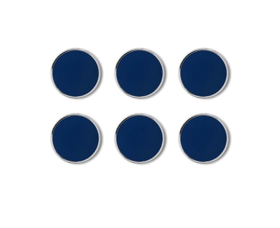 MUSTARD zestaw 6 magnesów THE BUTTONS navy.webp