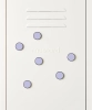 MUSTARD zestaw 6 magnesów THE BUTTONS lilac.webp