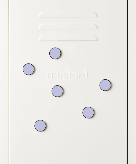 MUSTARD zestaw 6 magnesów THE BUTTONS lilac.webp