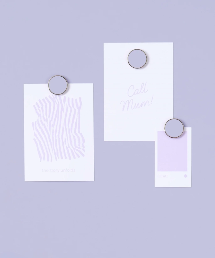 MUSTARD zestaw 6 magnesów THE BUTTONS lilac.webp