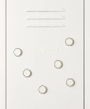 MUSTARD zestaw 6 magnesów THE BUTTONS chalk.webp