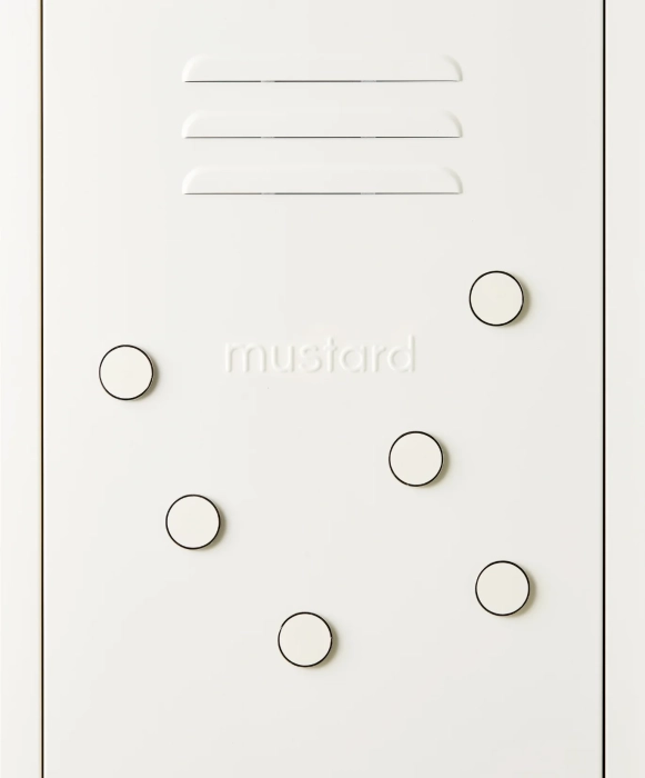 MUSTARD zestaw 6 magnesów THE BUTTONS chalk.webp