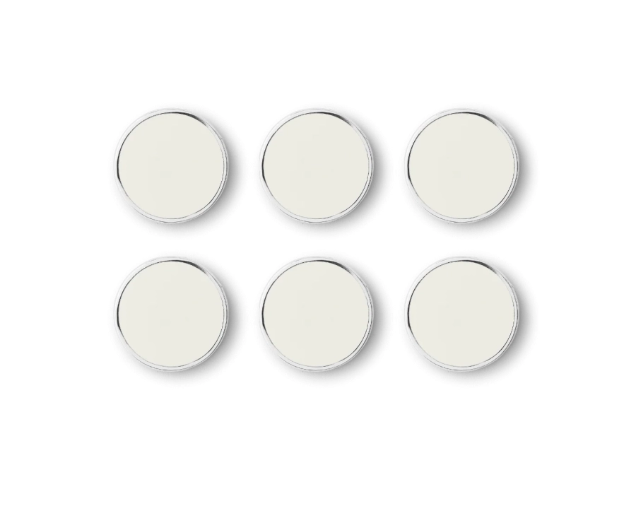 MUSTARD zestaw 6 magnesów THE BUTTONS chalk.webp