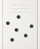 MUSTARD zestaw 6 magnesów THE BUTTONS slate.webp