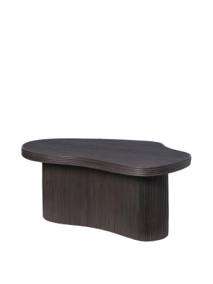 FERM LIVING stolik kawowy ISOLA – ciemny dąb