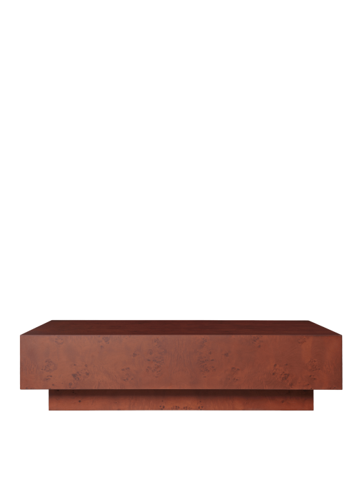 FERM LIVING stolik kawowy BURL ciemny brąz z usłojeniem.png