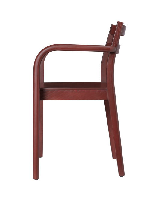 FERM LIVING krzesło BODA z podłokietnikami – red brown.png