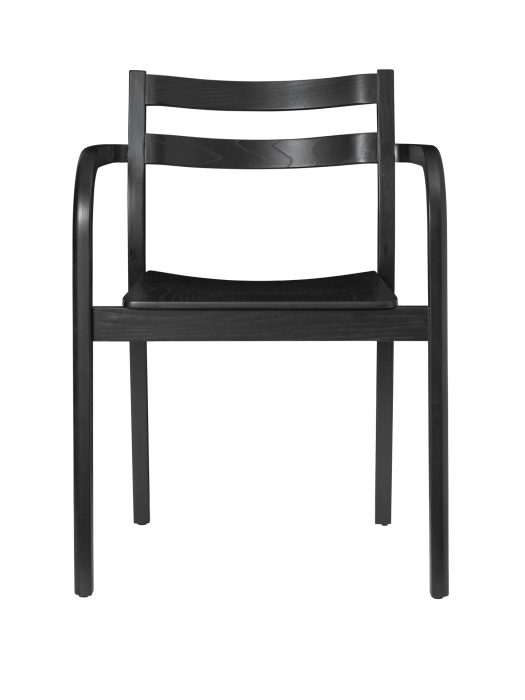 FERM LIVING krzesło BODA z podłokietnikami – czarne.png