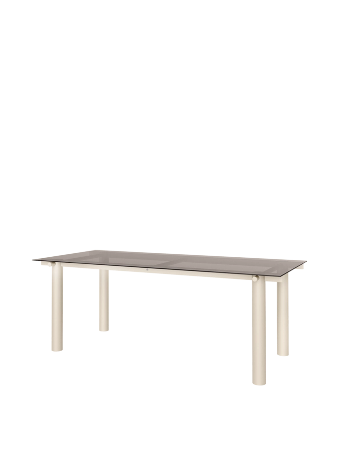 FERM LIVING stół ATURA - jasny kaszmir / przyciemniane szkło, różne rozmiary.png