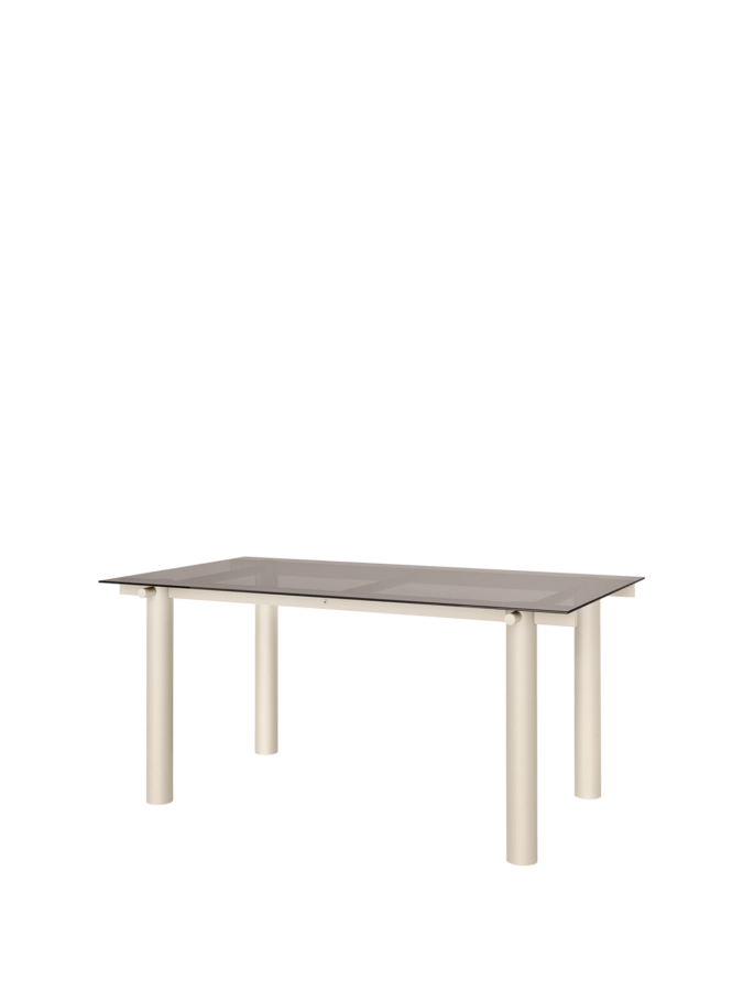 FERM LIVING stół ATURA - jasny kaszmir / przyciemniane szkło, różne rozmiary.png