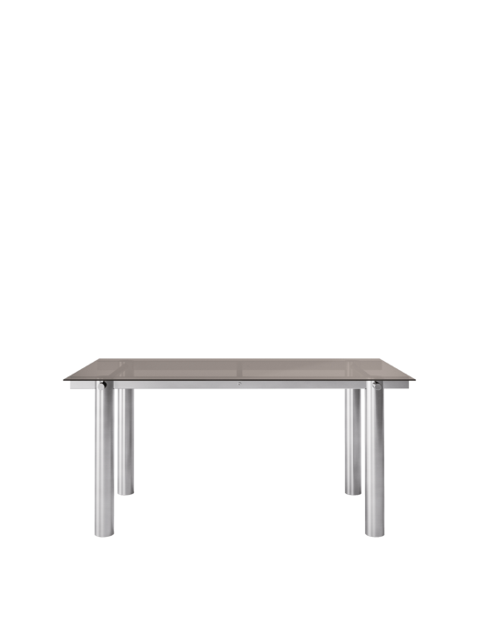 FERM LIVING stół ATURA - stal nierdzewna / ciemne przyciemniane szkło, różne rozmiary.png