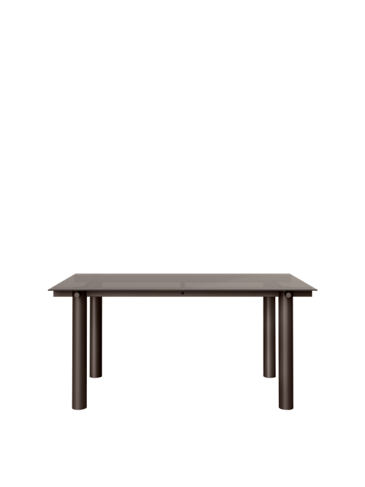 FERM LIVING stół ATURA - ciemna czekolada / przyciemniane szkło, różne rozmiar.png