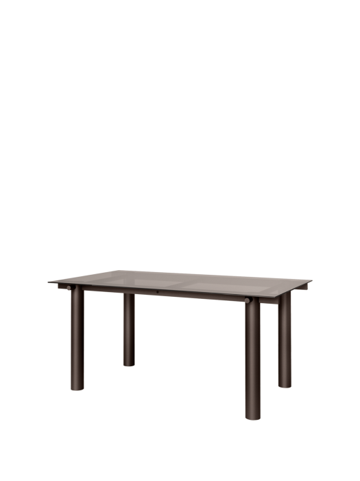 FERM LIVING stół ATURA - ciemna czekolada / przyciemniane szkło, różne rozmiar.png