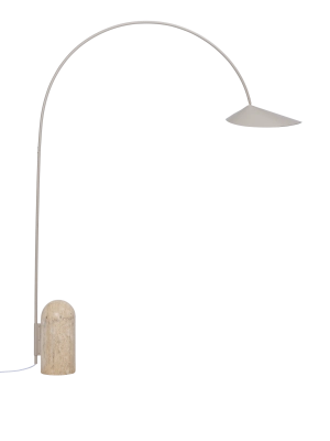 FERM LIVING lampa podłogowa łukowa ARUM kaszmirowa