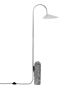 FERM LIVING lampa podłogowa ARUM stal nierdzewna