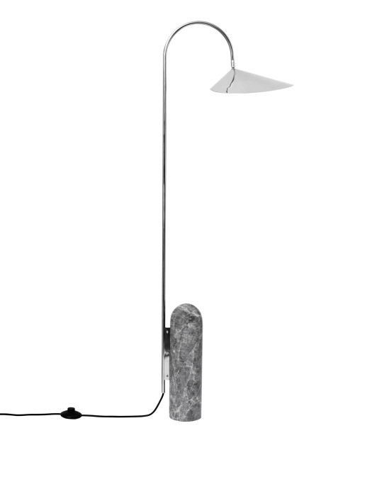 FERM LIVING lampa podłogowa ARUM stal nierdzewna.png