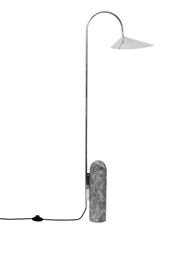 FERM LIVING lampa podłogowa ARUM stal nierdzewna.png