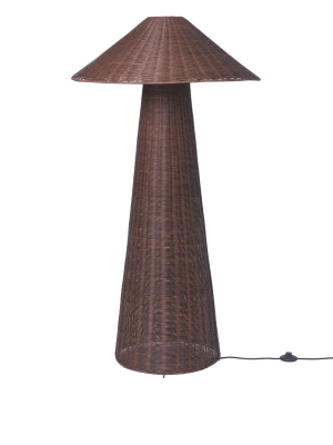 FERM LIVING lampa podłogowa DOU ciemny brąz