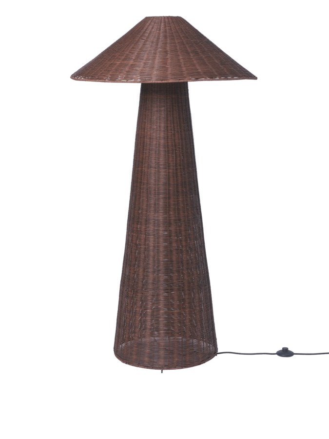 FERM LIVING lampa podłogowa DOU ciemny brąz.png