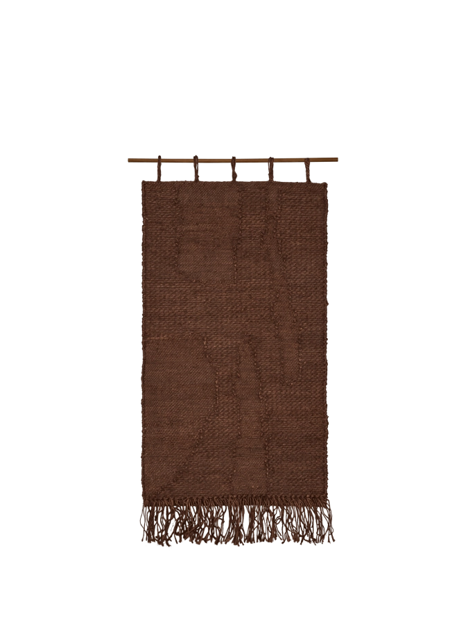 FERM LIVING dywanik ścienny HARVEST - ciemna czekolada, różne rozmiary.png