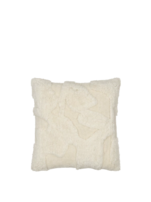 FERM LIVING zestaw dwóch poduszek tuftowanych RIME – off-white