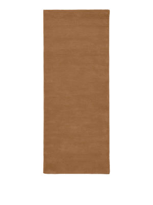 FERM LIVING bieżnikowy dywan tuftowany STILLE – 80 × 200 cm – toffee