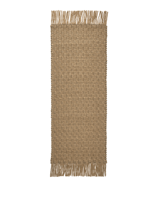 FERM LIVING bieżnik UDO – 80 × 200 cm – tan/black.png