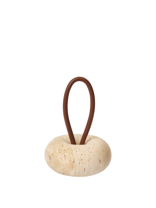 FERM LIVING stopper do drzwi WA Ø14 – trawertyn.png