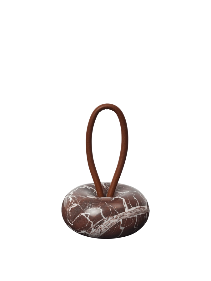FERM LIVING stopper do drzwi WA Ø14 – marmur Rosso Levanto.png