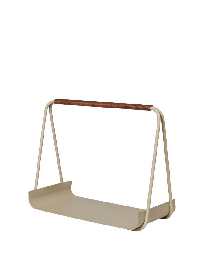 FERM LIVING kosz na drewno kominkowe PORT WOOD kaszmirowy.png