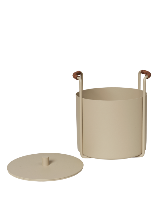 FERM LIVING kosz na rozpałkę i popiół PORT | kaszmirowy.png