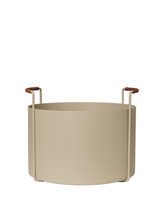 FERM LIVING kosz na drewno kominkowe PORT | kaszmirowy.png