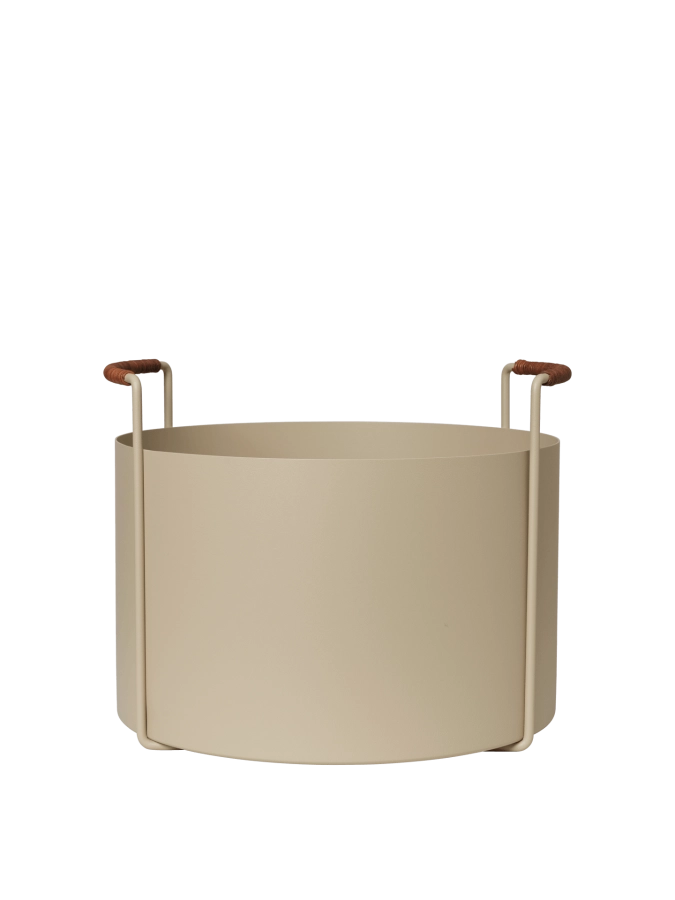 FERM LIVING kosz na drewno kominkowe PORT | kaszmirowy.png
