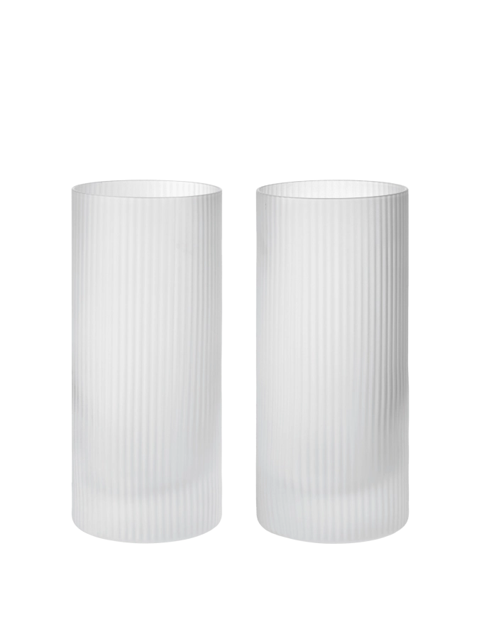 FERM LIVING szklanki highball RIPPLE – zestaw 2 szt. – mrożone szkło.png
