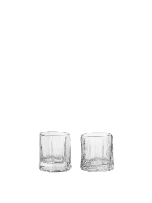 FERM LIVING zestaw 2 szklanek małych KIRU – przezroczyste.png