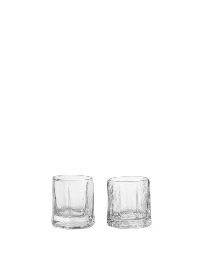 FERM LIVING zestaw 2 szklanek małych KIRU – przezroczyste.png