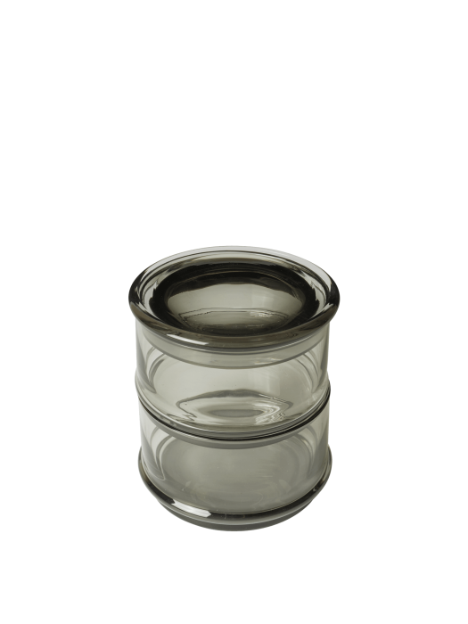 FERM LIVING pojemniki do przechowywania BOYA Ø10,5 – zestaw 2 szt. – smoked grey.png
