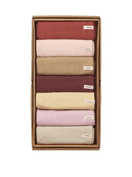 FERM LIVING ręcznik do rąk DAY TEA TOWELS - zestaw 7 szt. - vivid.png