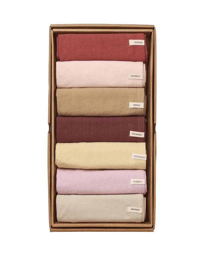 FERM LIVING ręcznik do rąk DAY TEA TOWELS - zestaw 7 szt. - vivid.png
