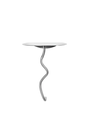 FERM LIVING stolik CURVATURE stal nierdzewna