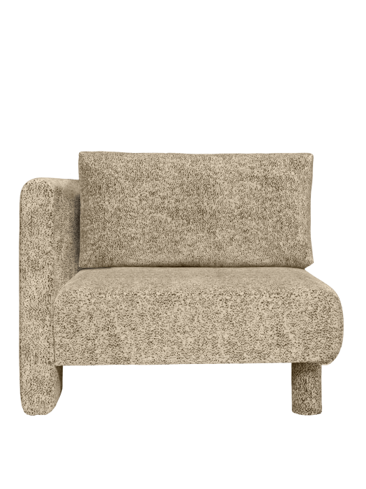 FERM LIVING podłokietnik DASE lewy – poppy velvet – maślany/czarny.png
