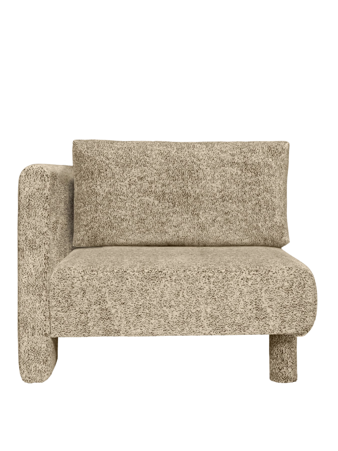 FERM LIVING podłokietnik DASE lewy – poppy velvet – maślany/czarny.png