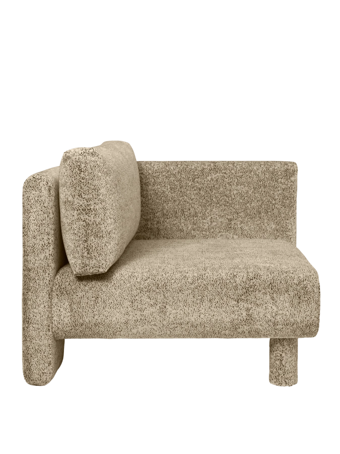 FERM LIVING podłokietnik DASE lewy – poppy velvet – maślany/czarny.png